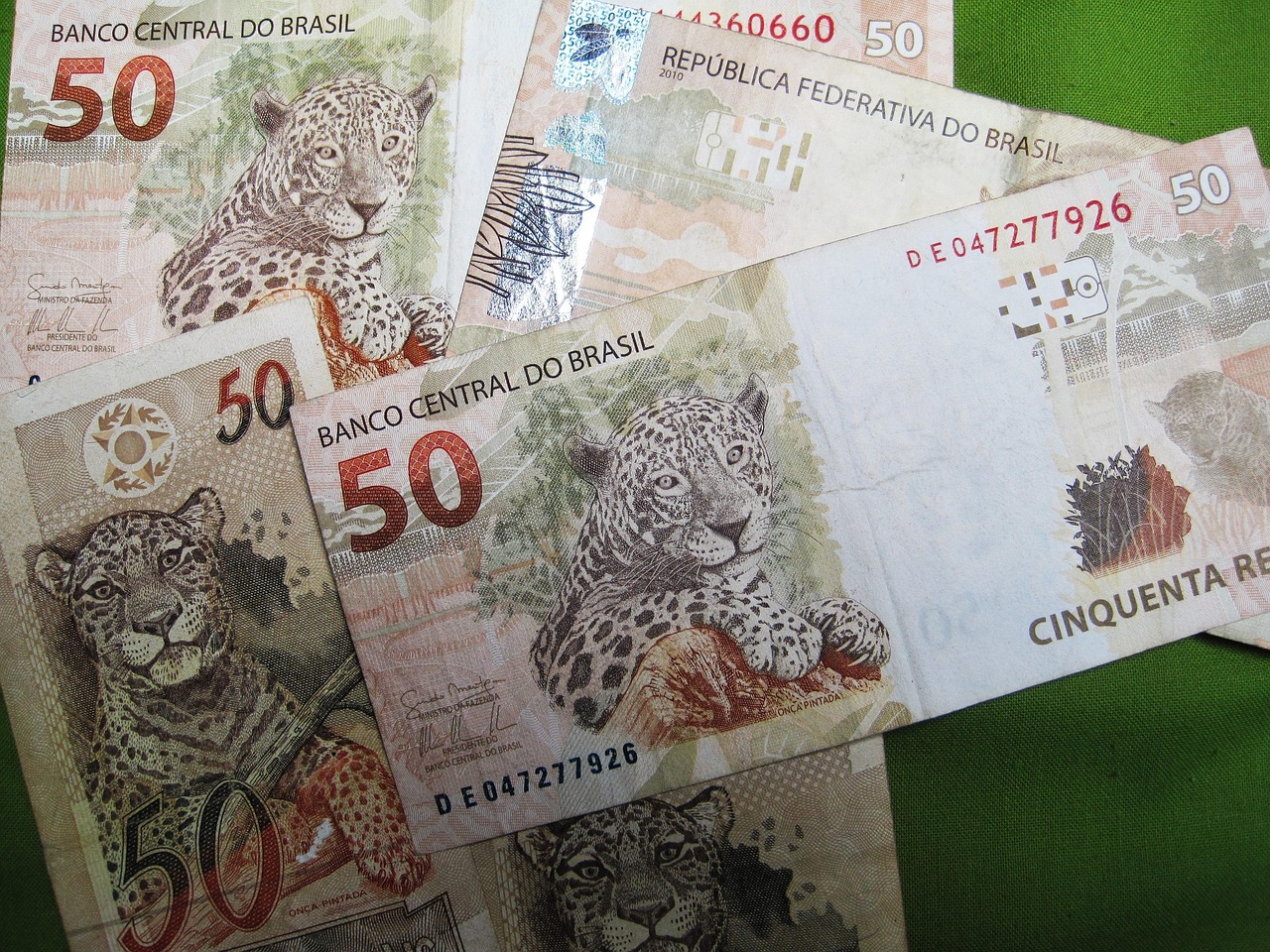 Notas de 50 reais representando que a Taxa Selic caiu e como isso pode incentivar a atividade econômica.